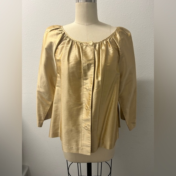 Disco vintage Gold Women's Top - Picture 1 of 2